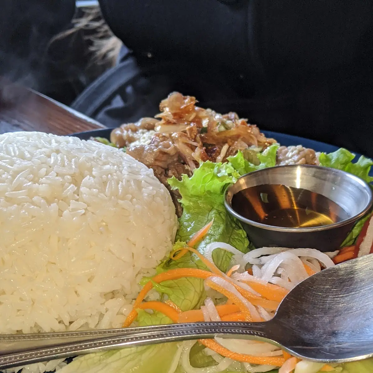 Stir Fried Beef Rice Plate