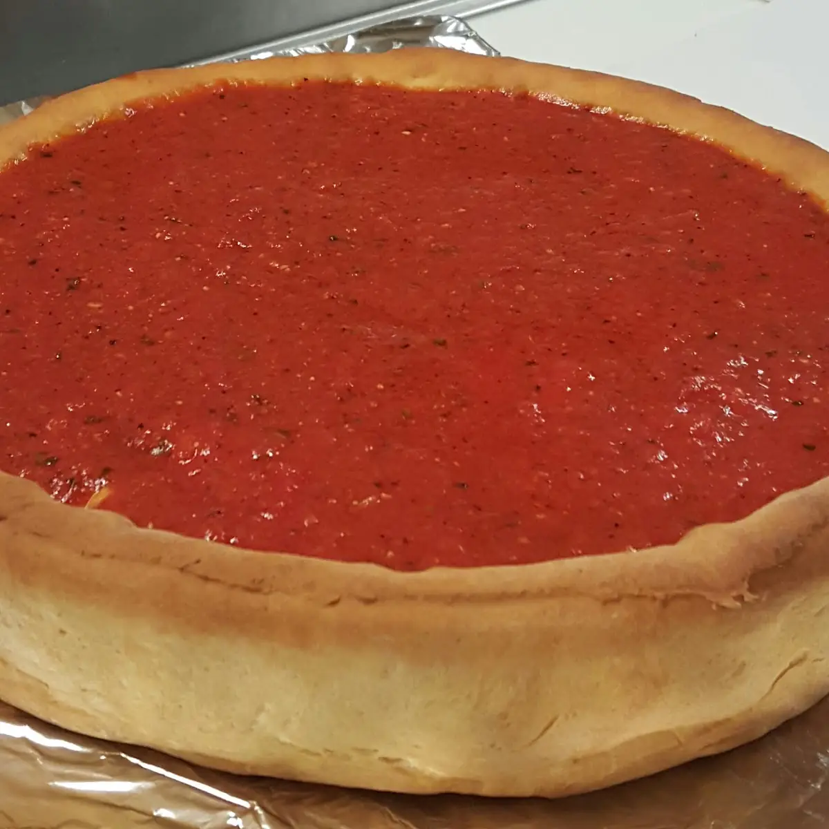 Chicago-Style Cheese Pizza