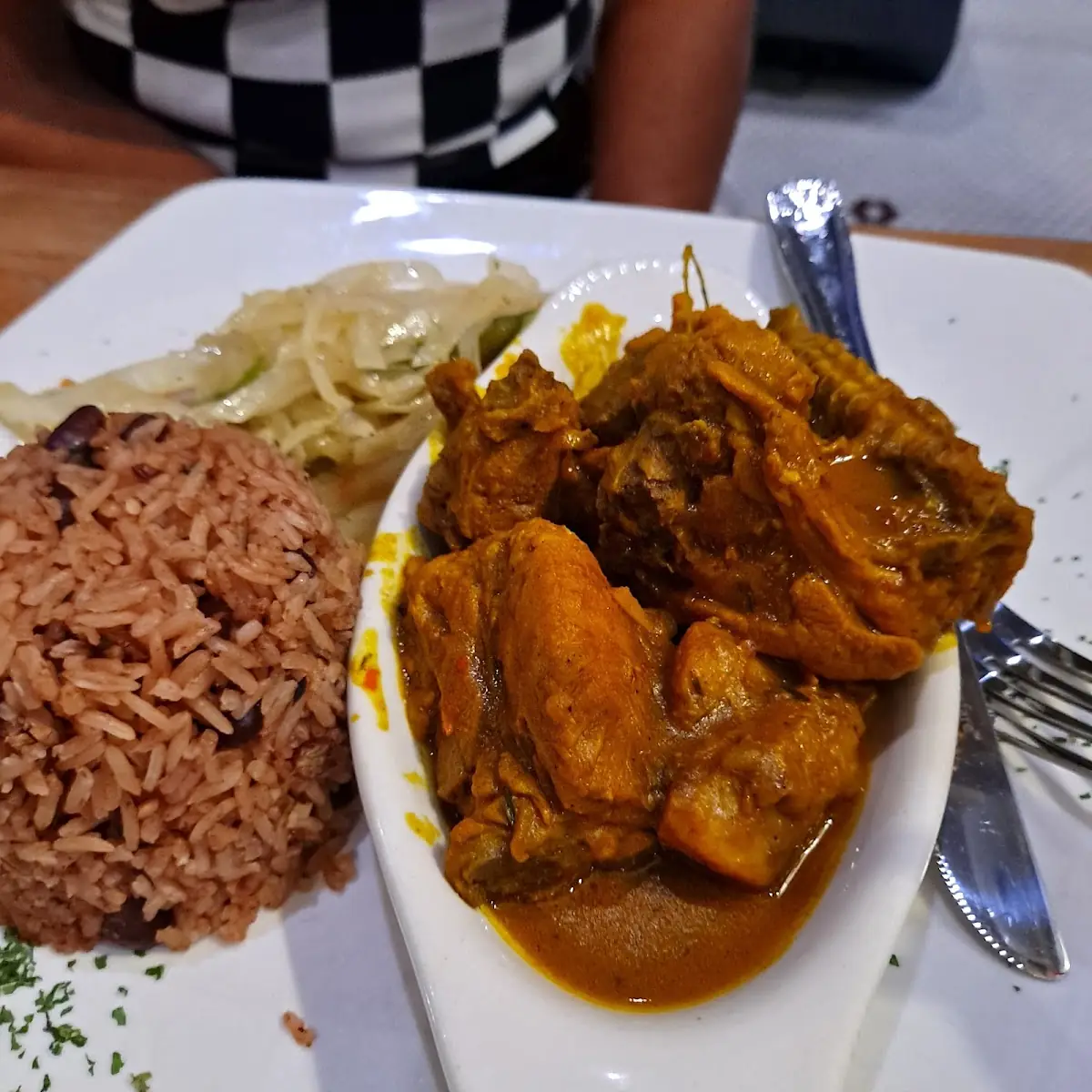 Stewed Chicken Peas & Rice & Cabbage