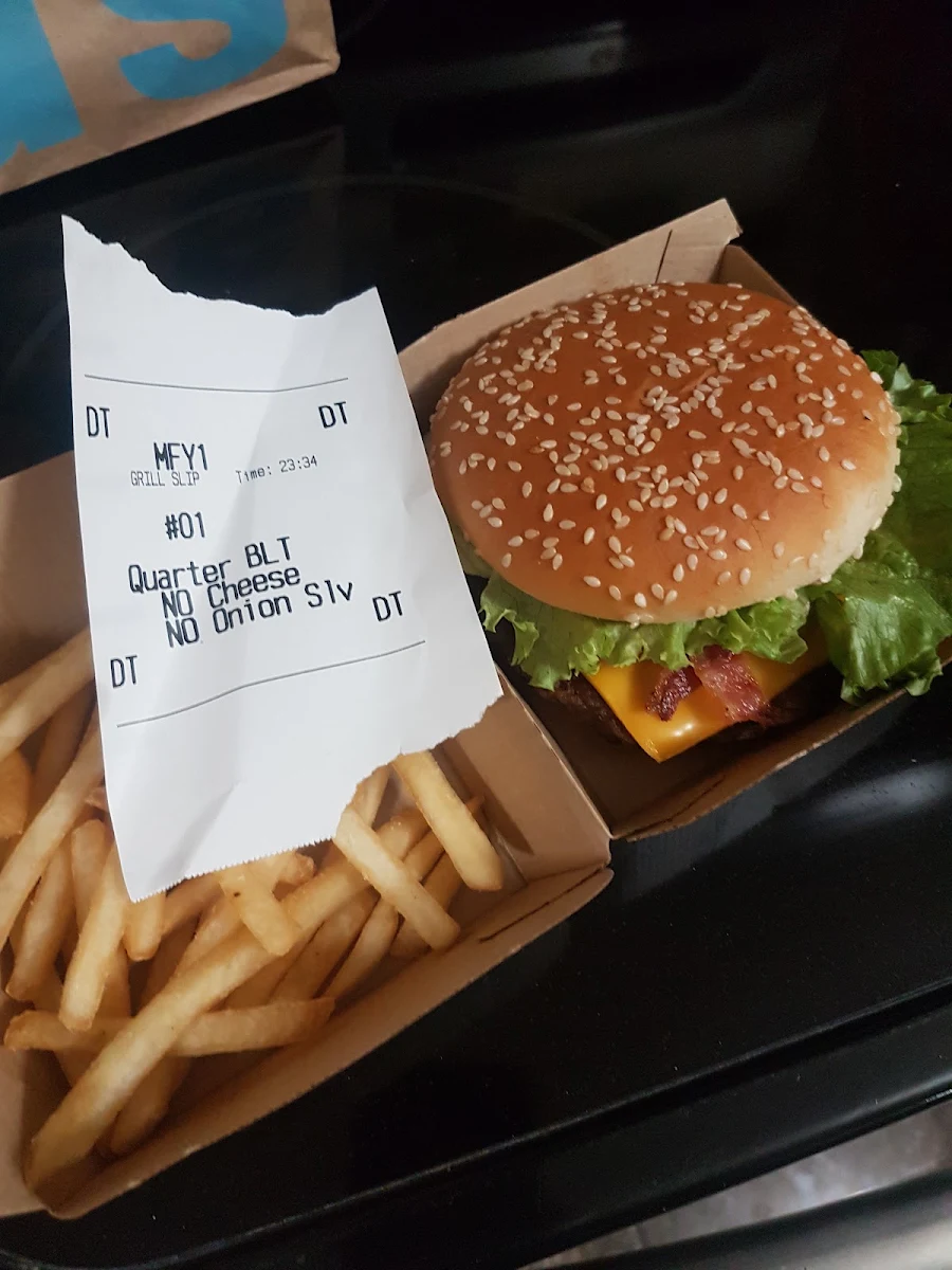 Quarter Pounder blt Sandwich