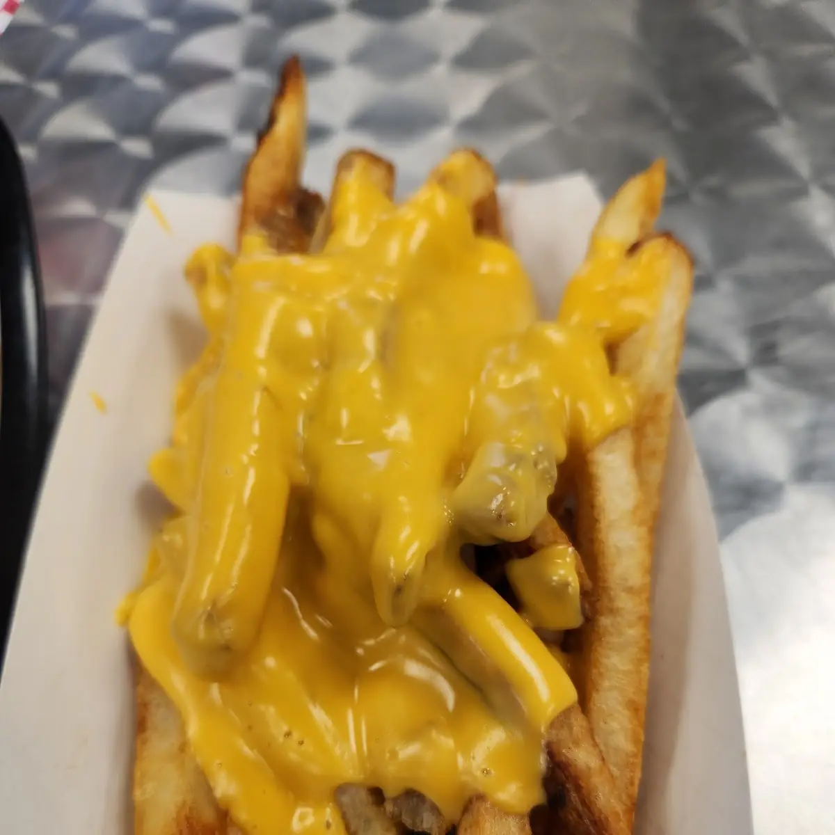 Grilled Cheese Fries and Drink