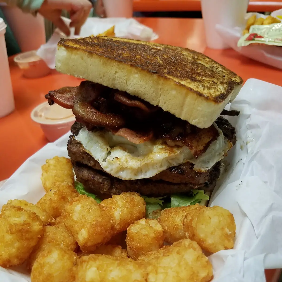 The Houston with Extra Cheese and a Fried Egg