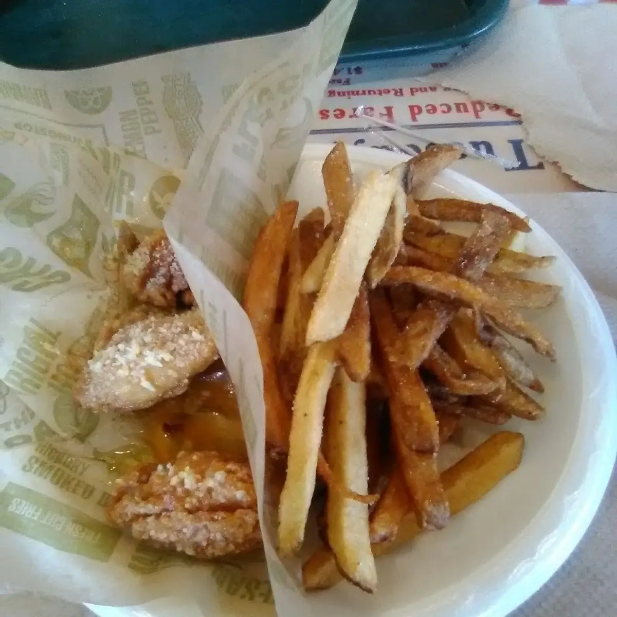 Garlic Parmesan Wings Combo with Fries