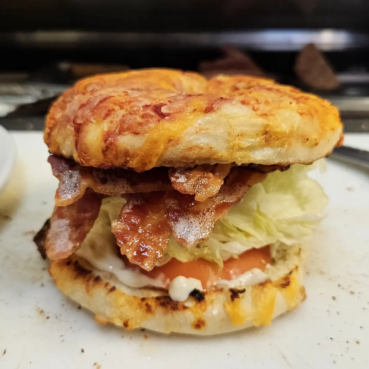Bacon Cheddar Eggel