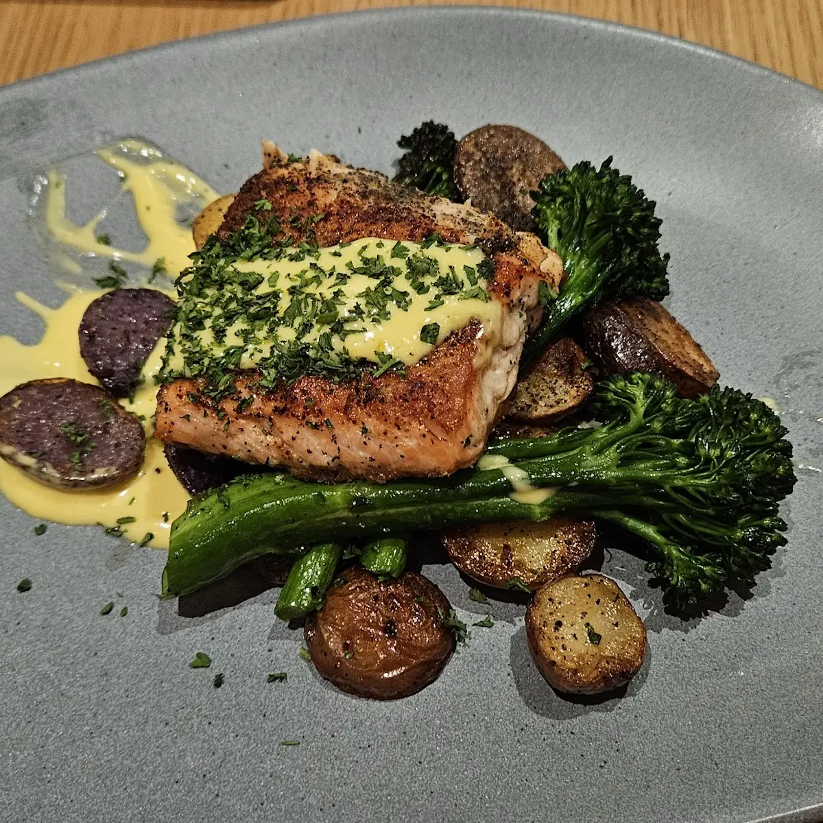 Pan Seared Alaskan King Salmon