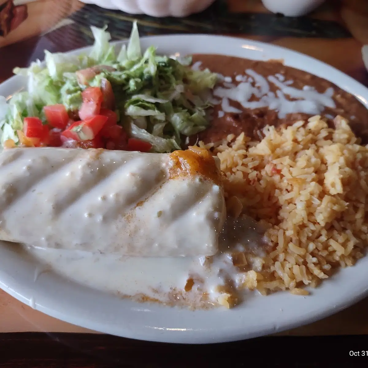 L#6 Beef Burrito Lunch Special