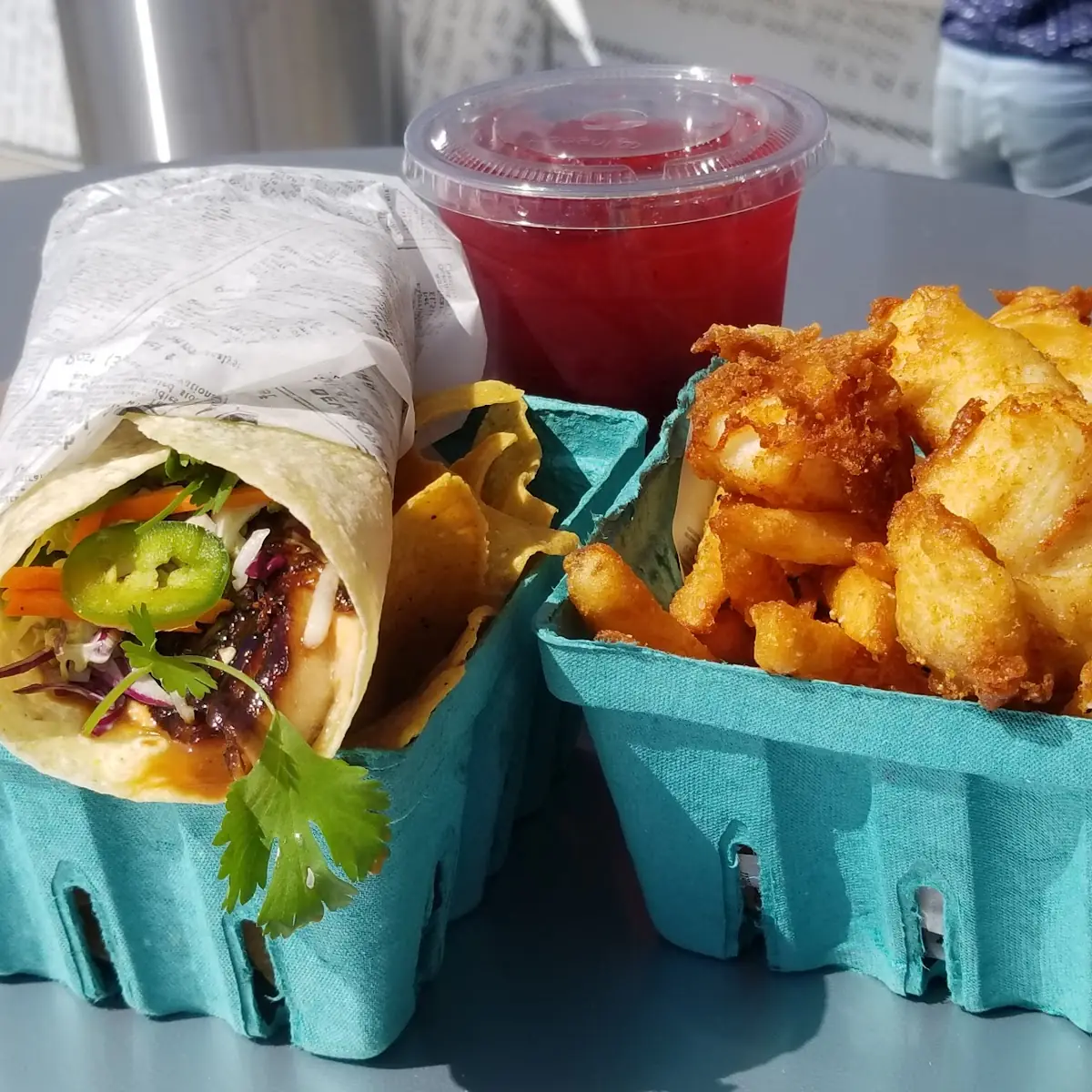 Banh MI Cod Taco and Halibut & Chips