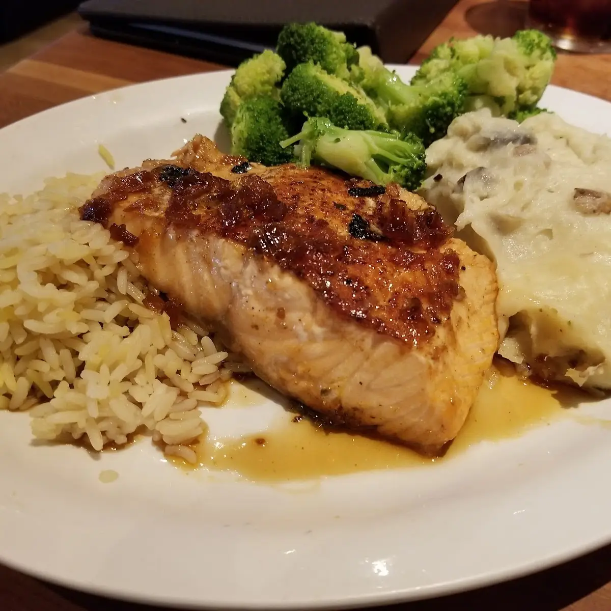 Bourbon Glazed Grilled Salmon