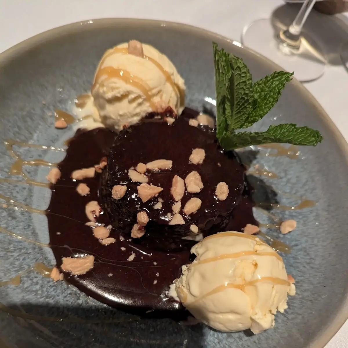 Chocolate Cake and Ice Cream
