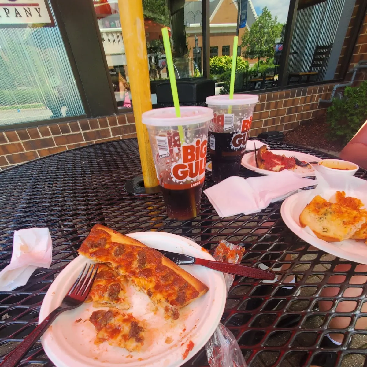 Thin Crust Sausage Pizza