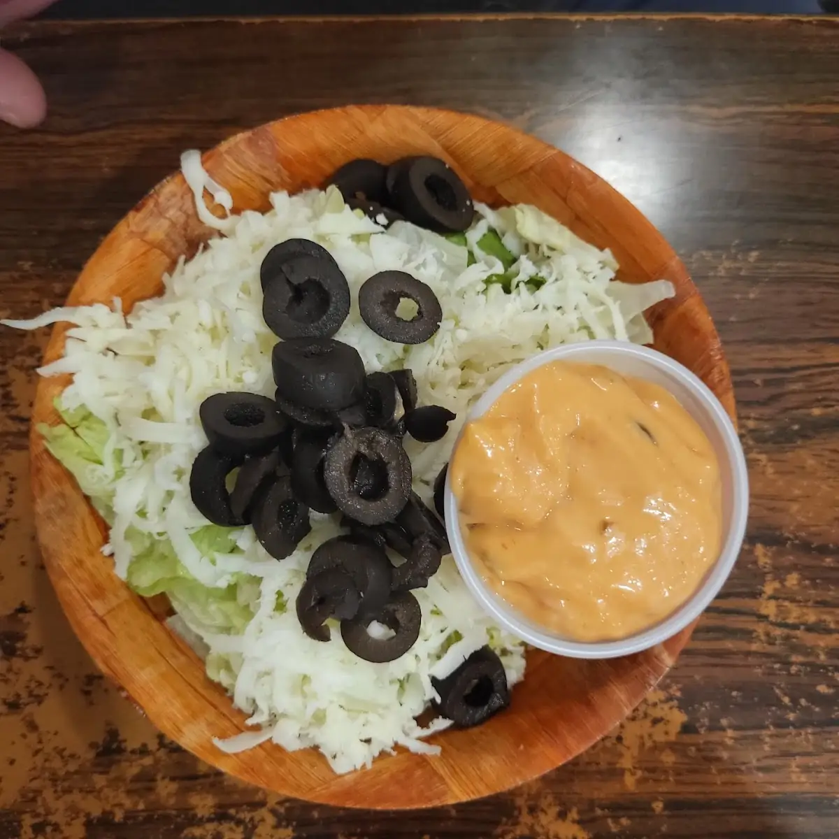 Side Salad with Thousand Island Dressing