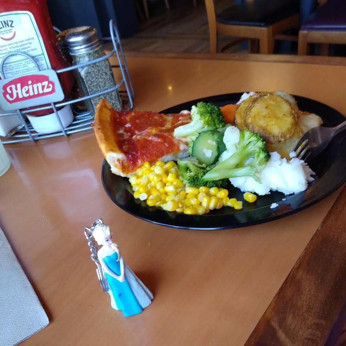 Broccoli Mashed Potatoes Carrots and Corn