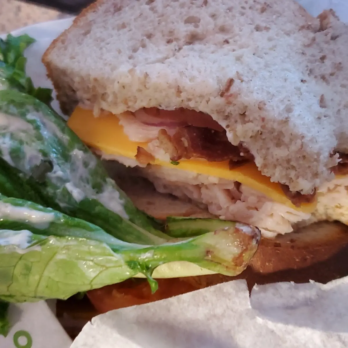 Turkey Bacon Ranch Sandwich