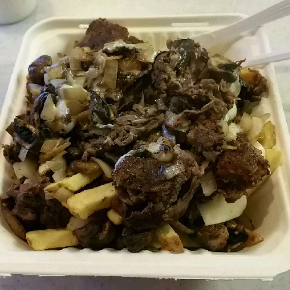 Mushroom Cheese Steak Bomb