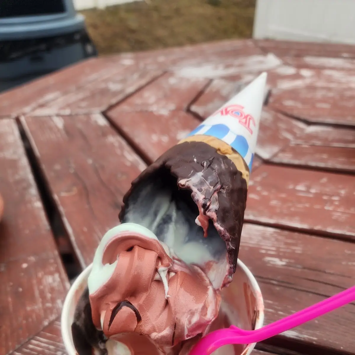 Chocolate Dipped Waffle Cone