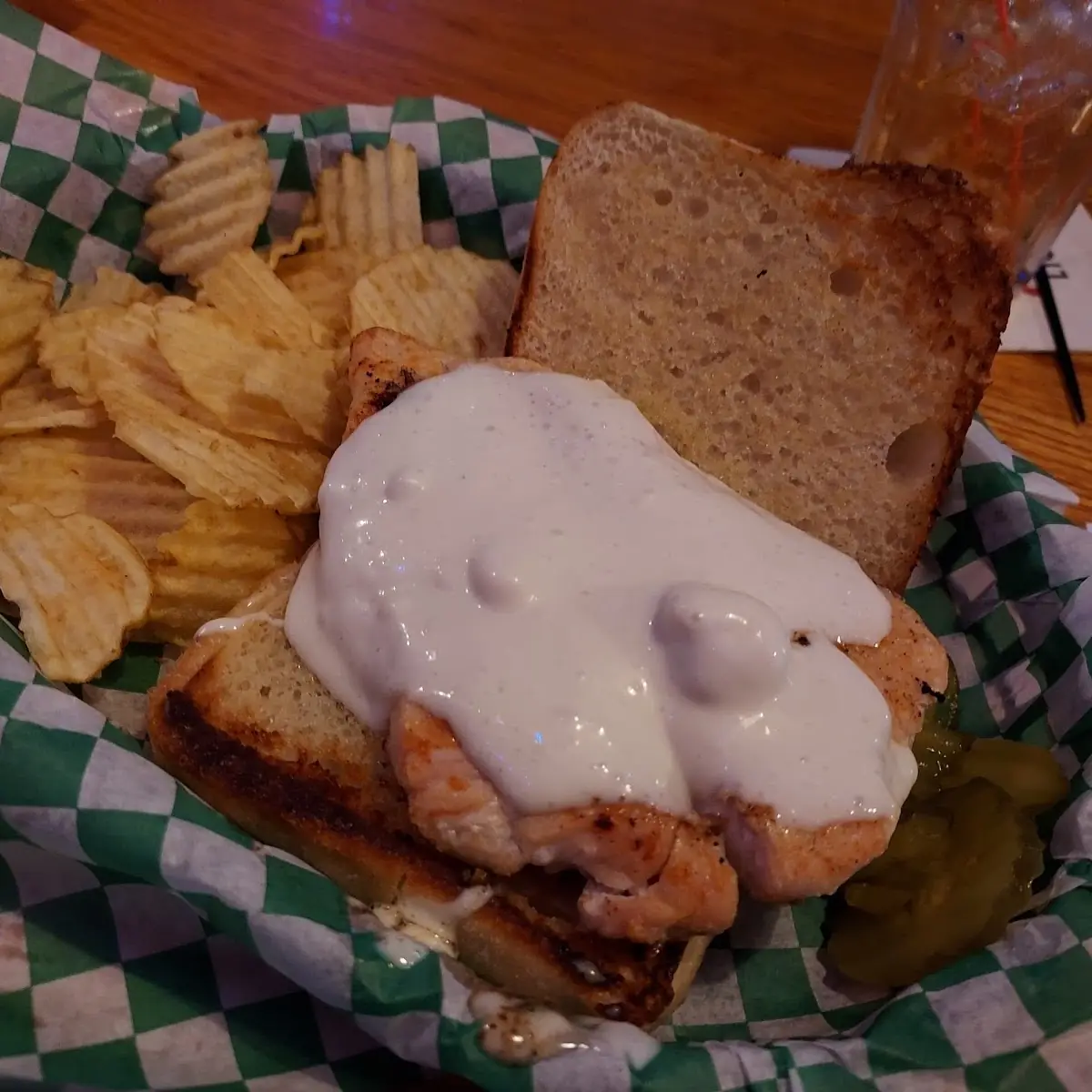 Chicken Sammie with Blue Cheese