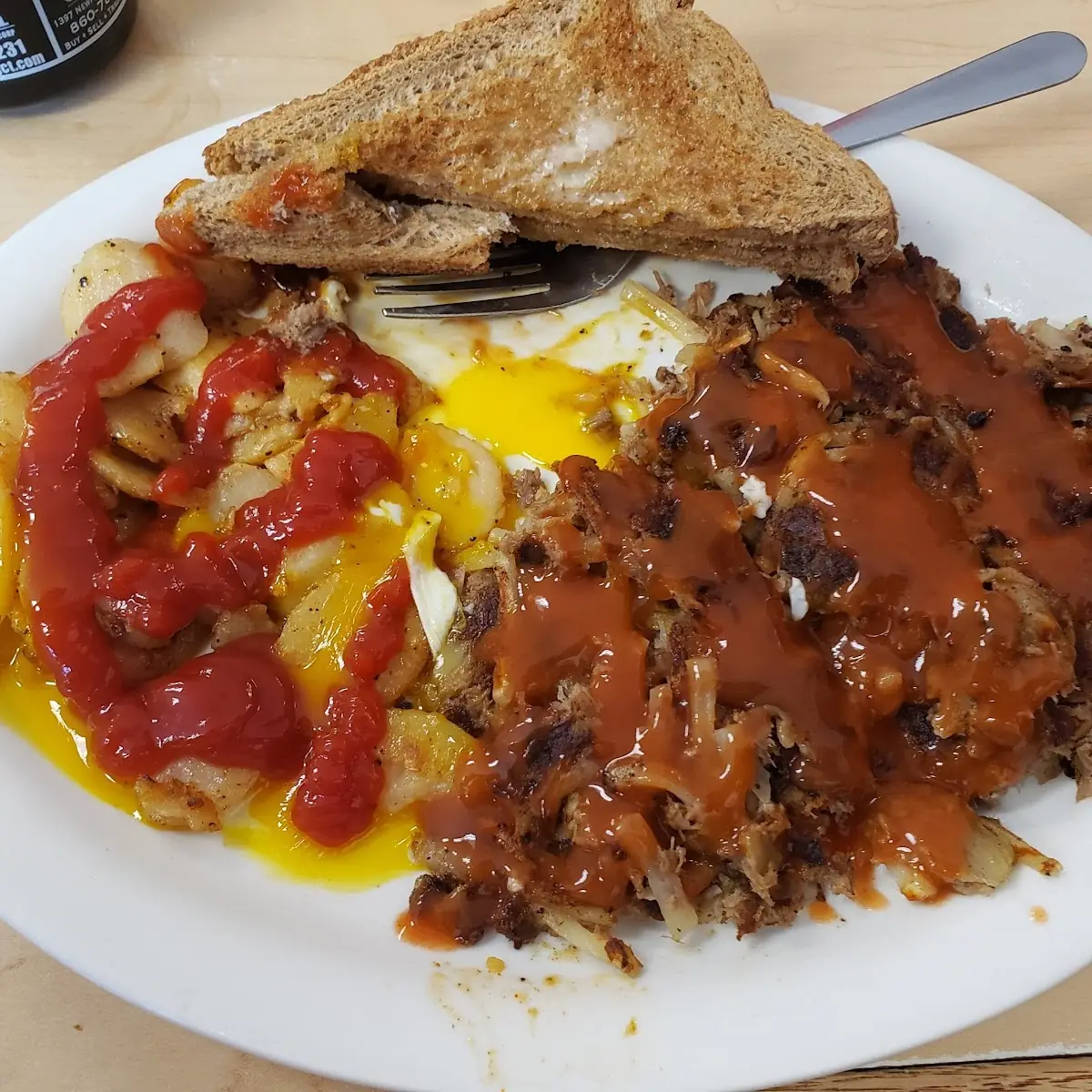 Eggs over Corned Beef Hash