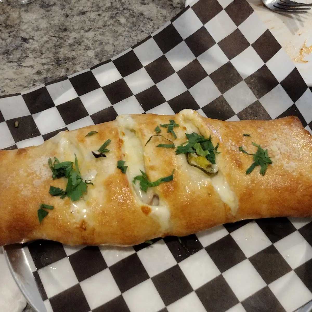 Strombolis Have Mozzarella Cheese