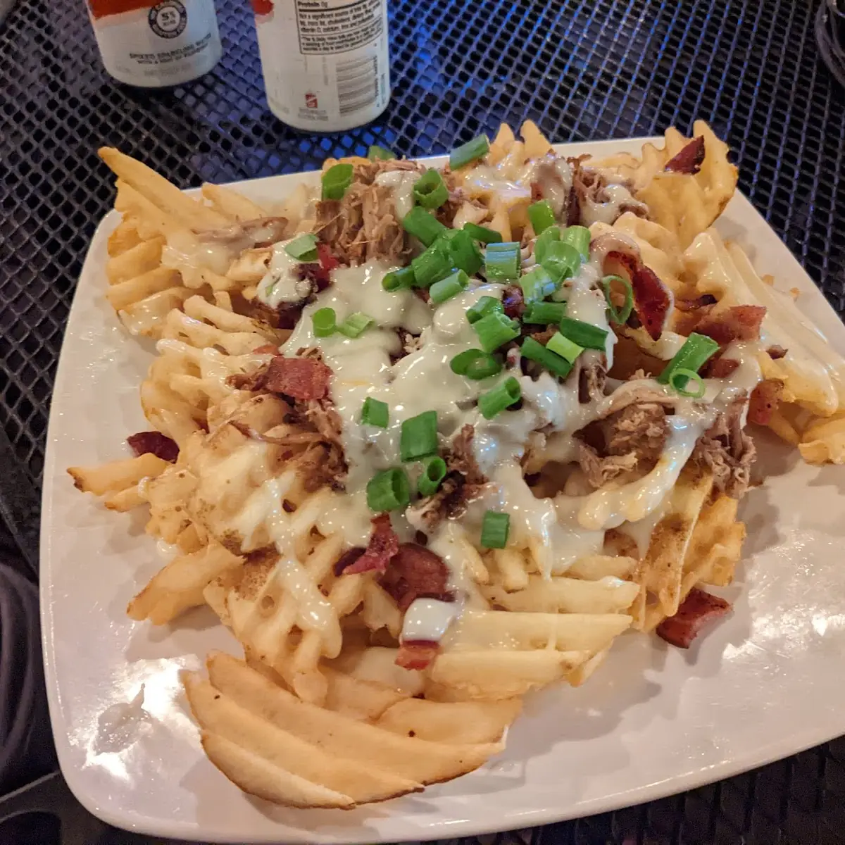 Pulled Pork Waffle Fries