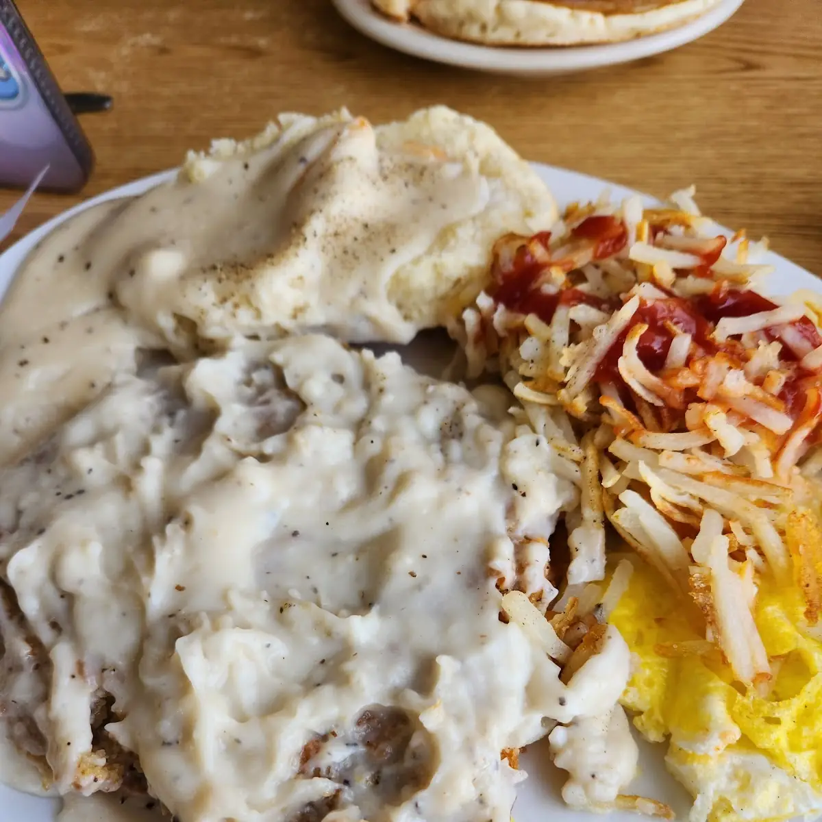 Chicken Fried Steak and Biscuits