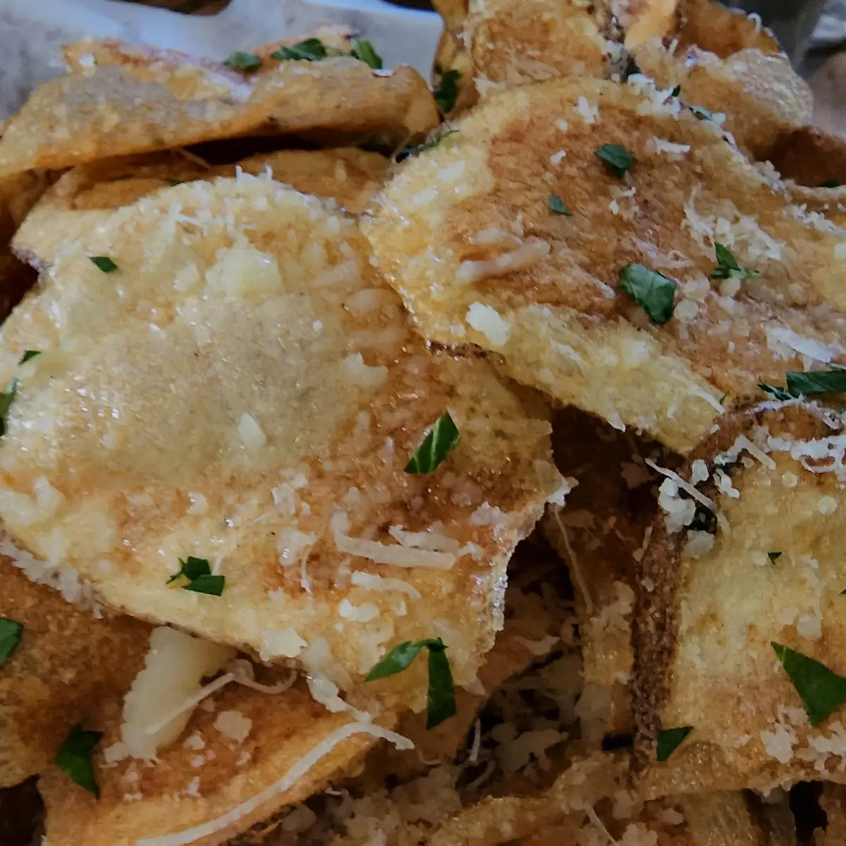 Home-Made Potato Chips with Parmesan