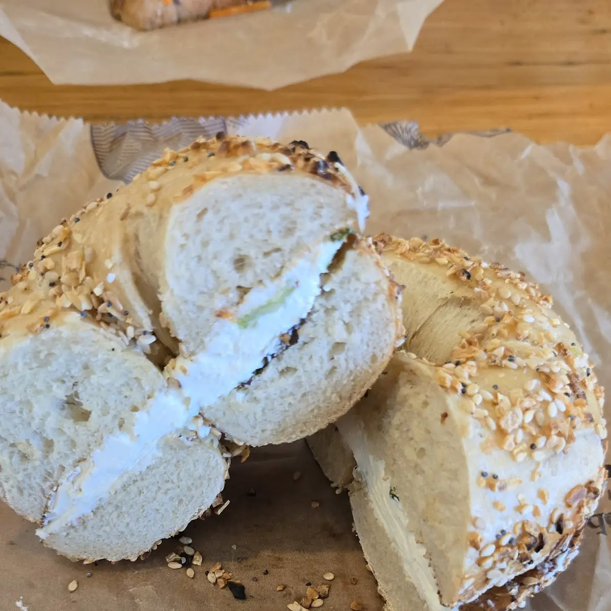 Everything Bagel with Cream Cheese