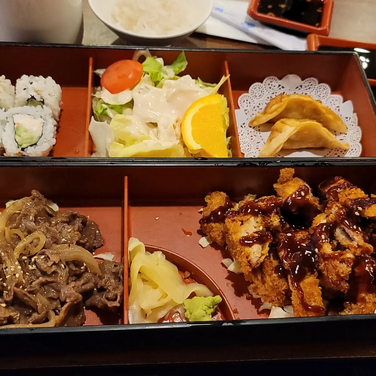 Salmon Teriyaki Bento Box