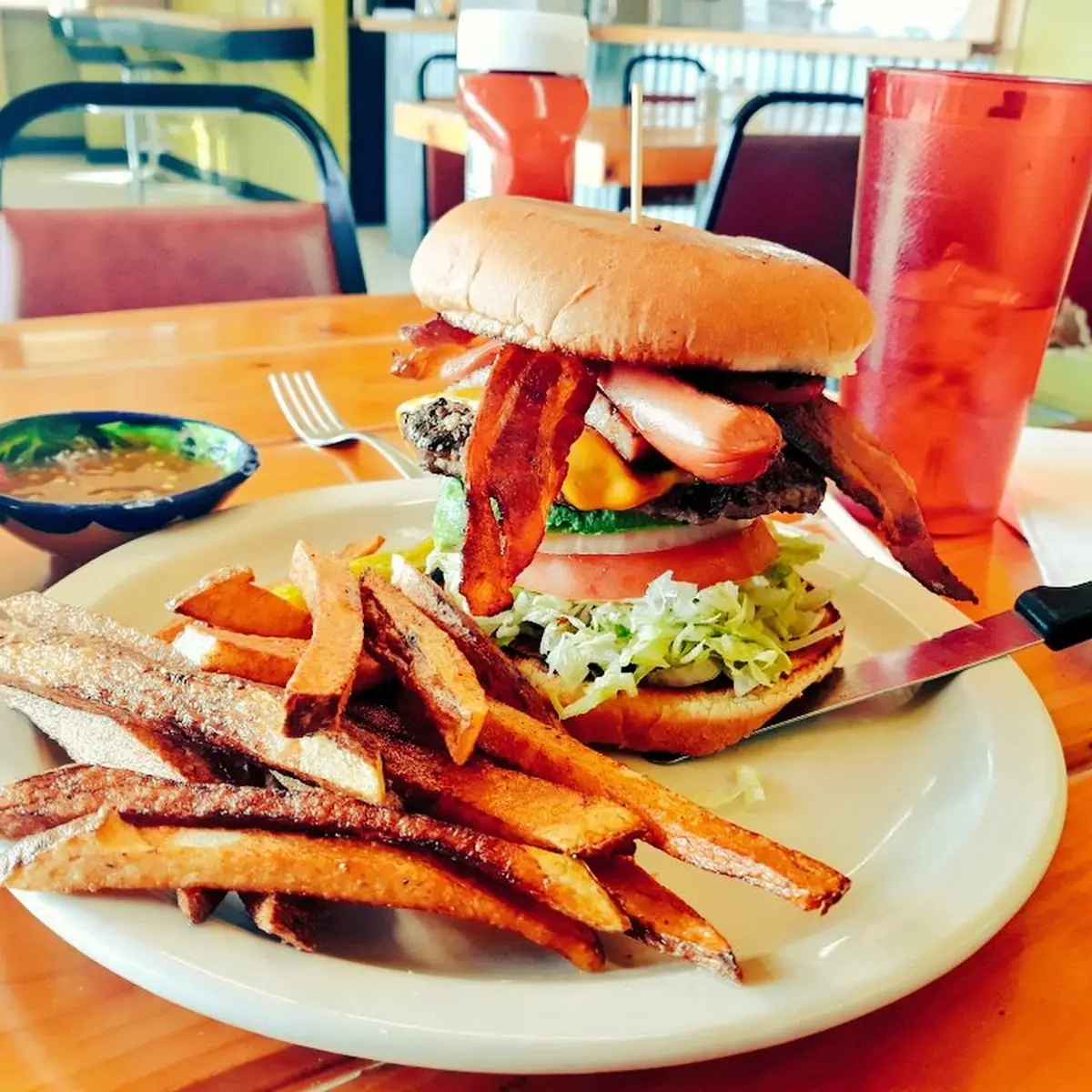 Mexa Burger and Fries