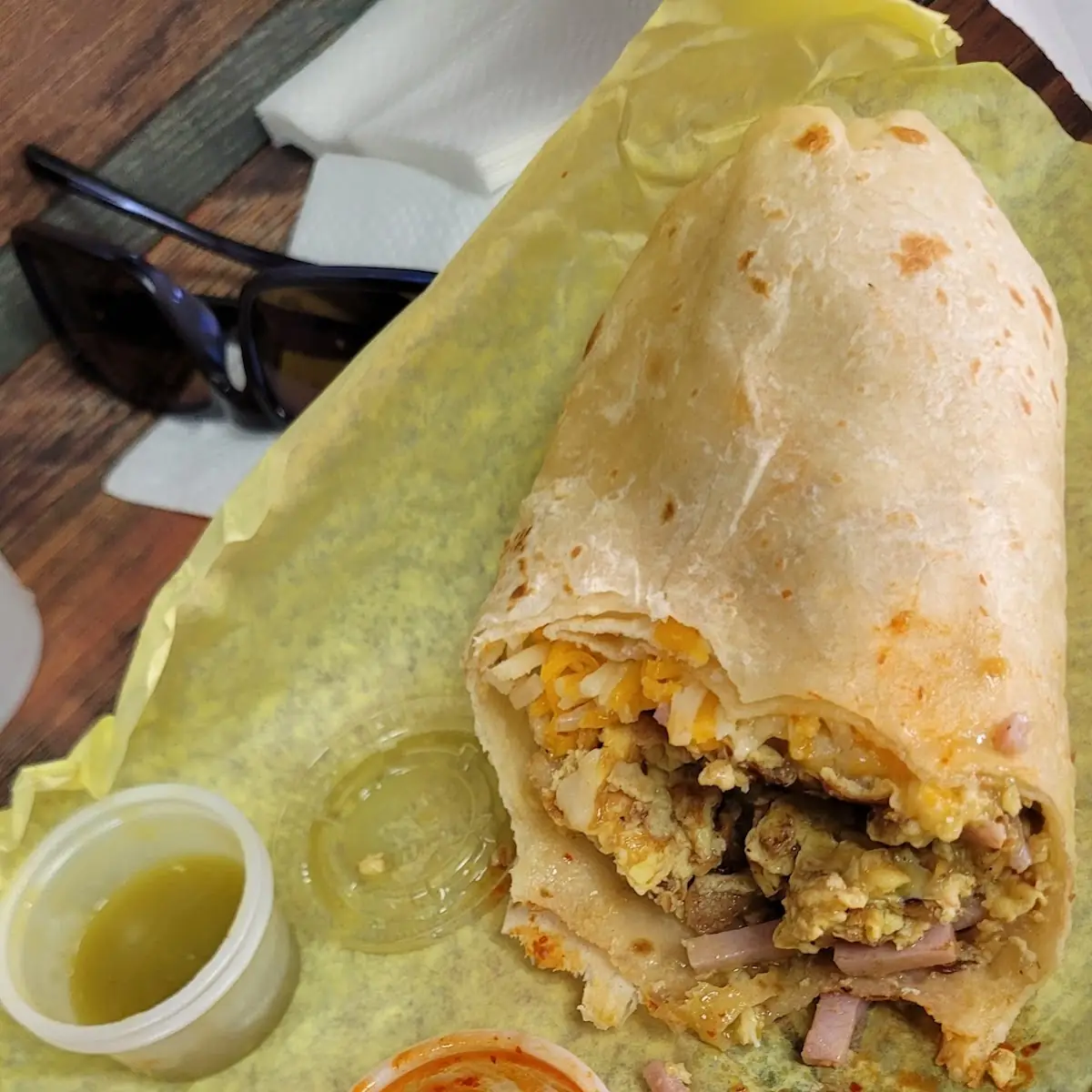 Breakfast Burrito w Ham