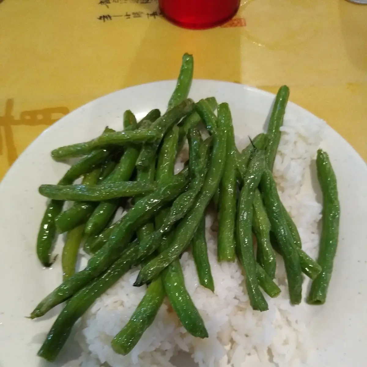 Greens and White Rice