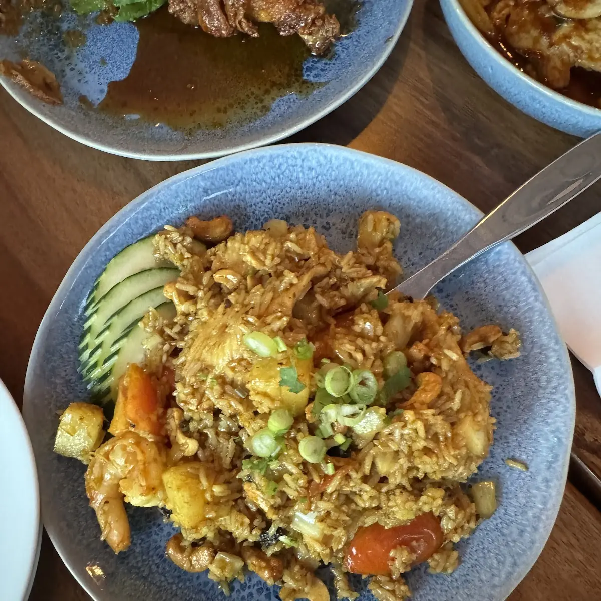Pineapple Fried Rice with Chicken and Shrimp
