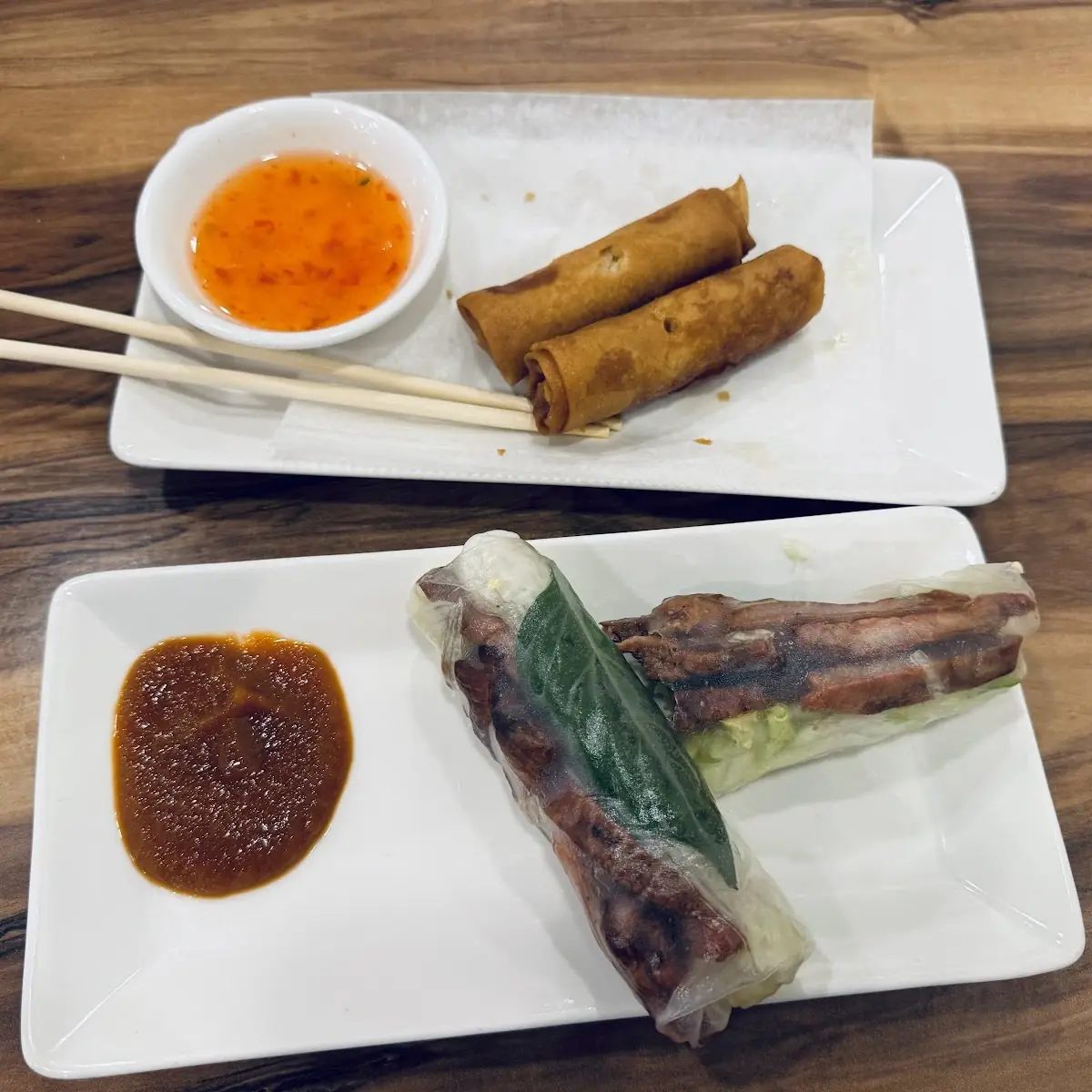 Grilled Pork Spring Rolls