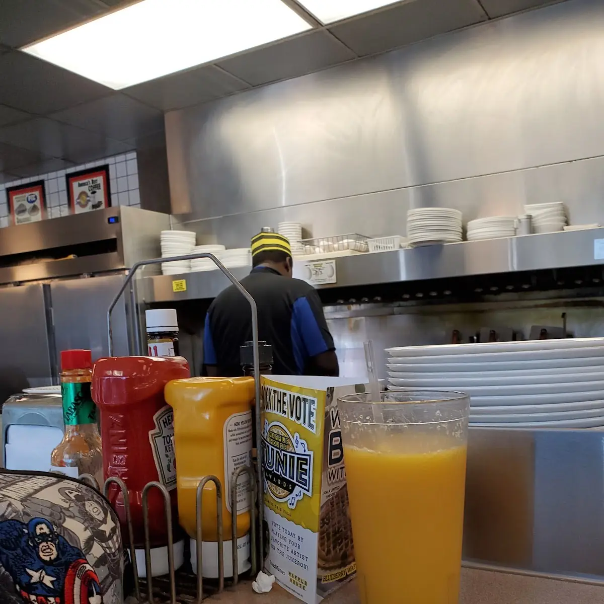 Ketchup Mustard Orange Juice
