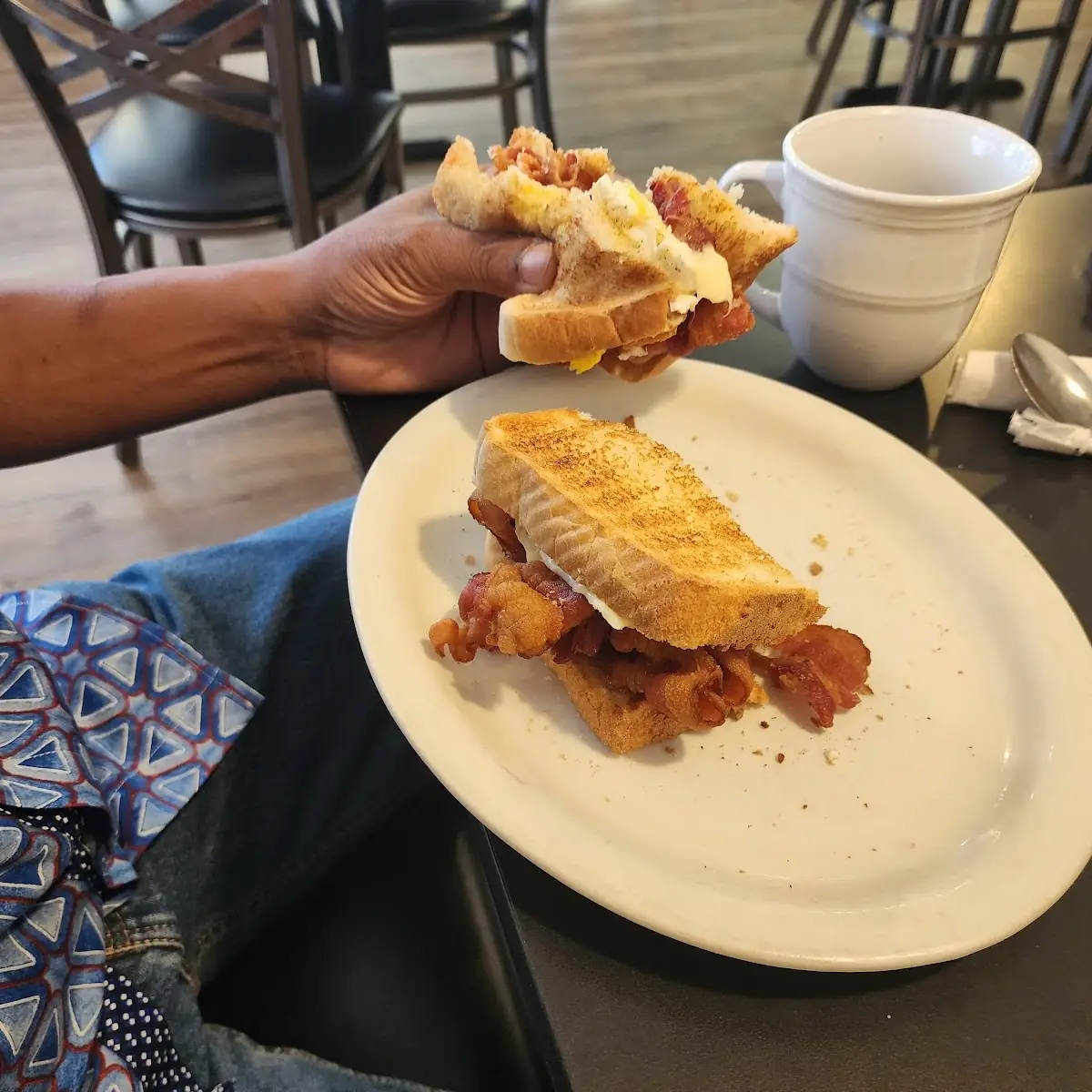 Egg Bacon and Cheese Sandwich