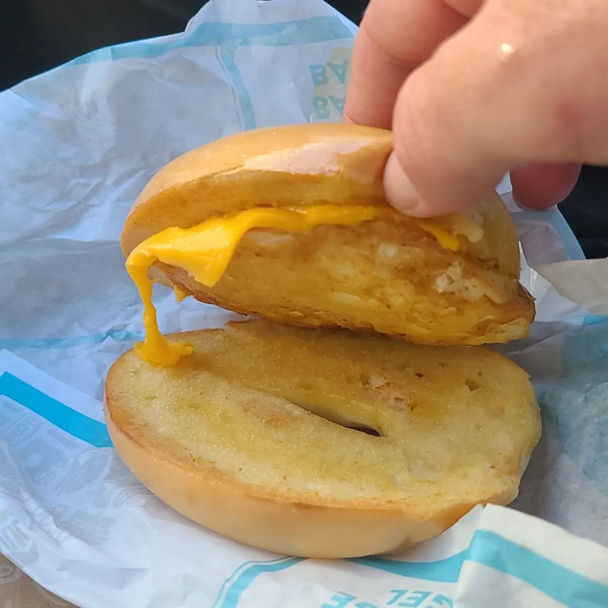 Stacked Bagel Sandwich