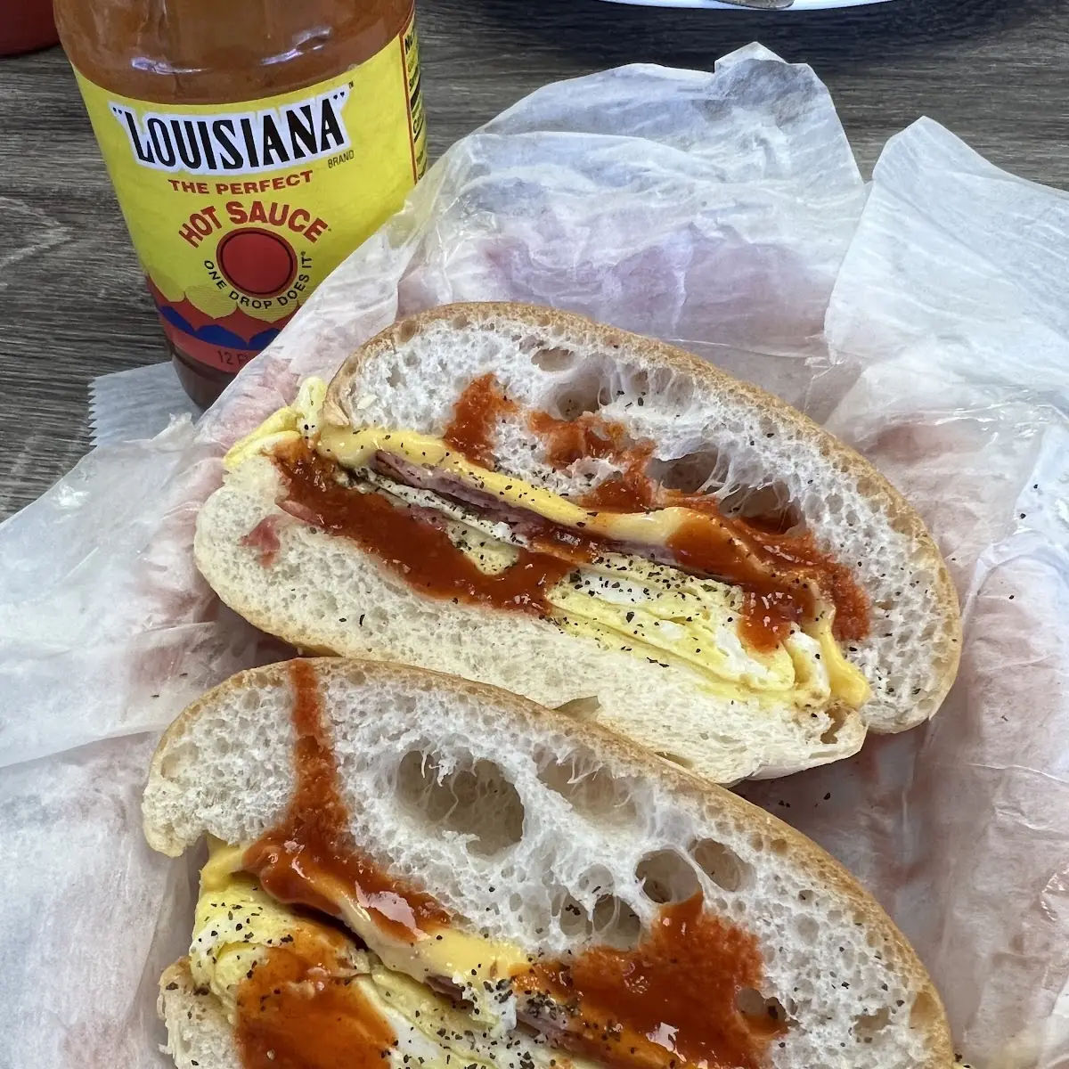 Ham Egg & Cheese on a Roll