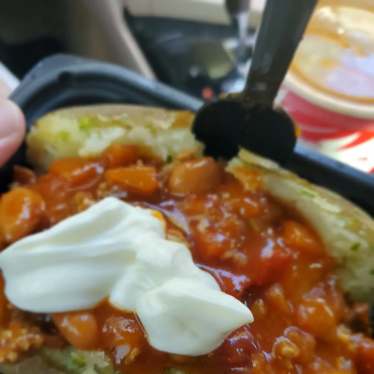 Chili & Cheese Baked Potato