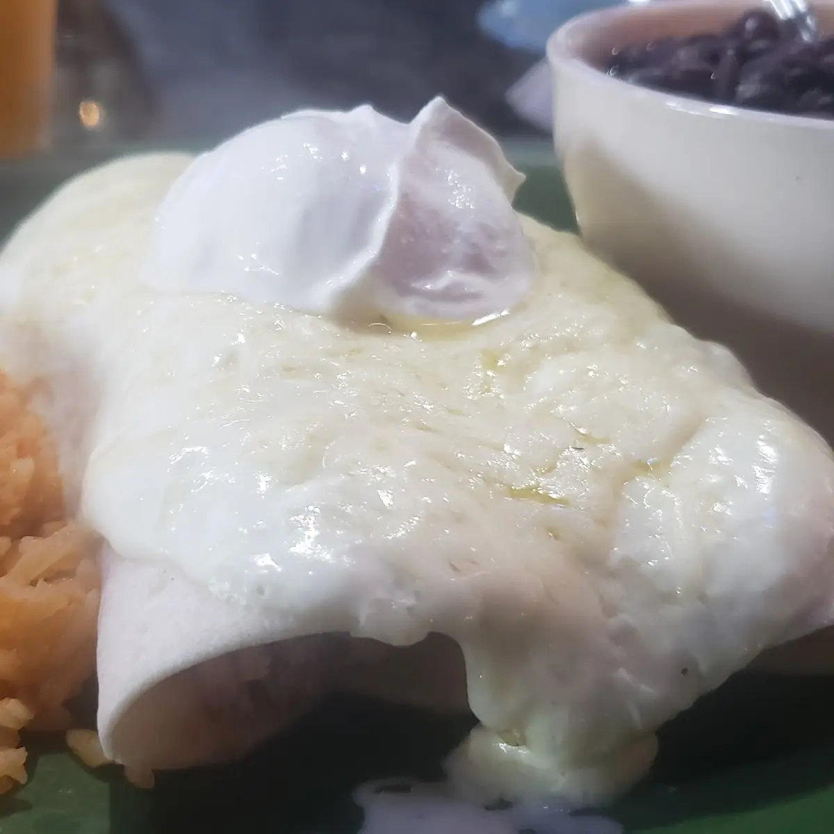 Enchilada Plate with Suiza Sauce