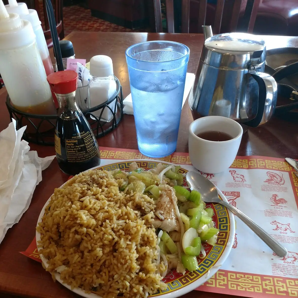 Chicken Chow Mein and Fried Rice