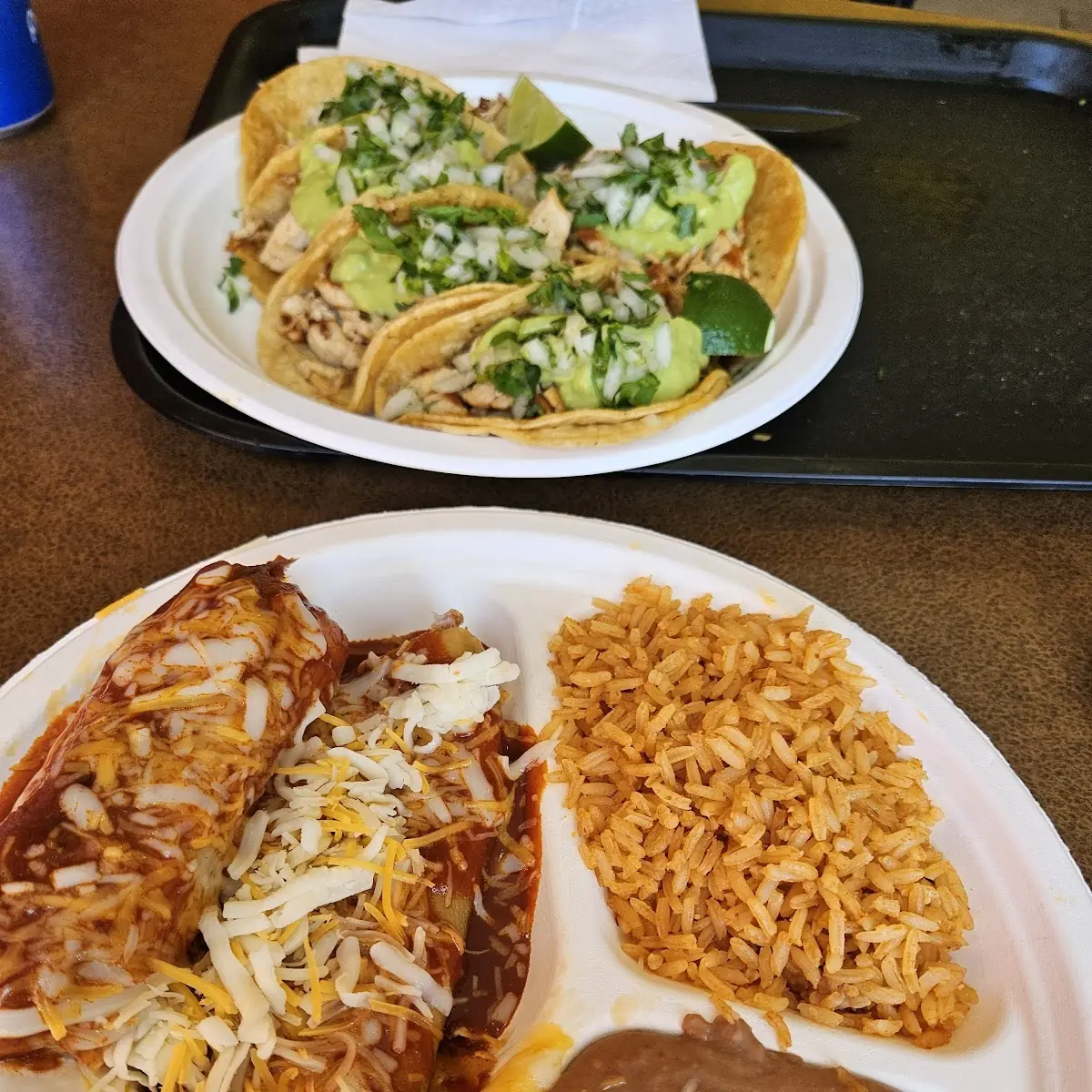 Roll Tacos with Rice & Beans
