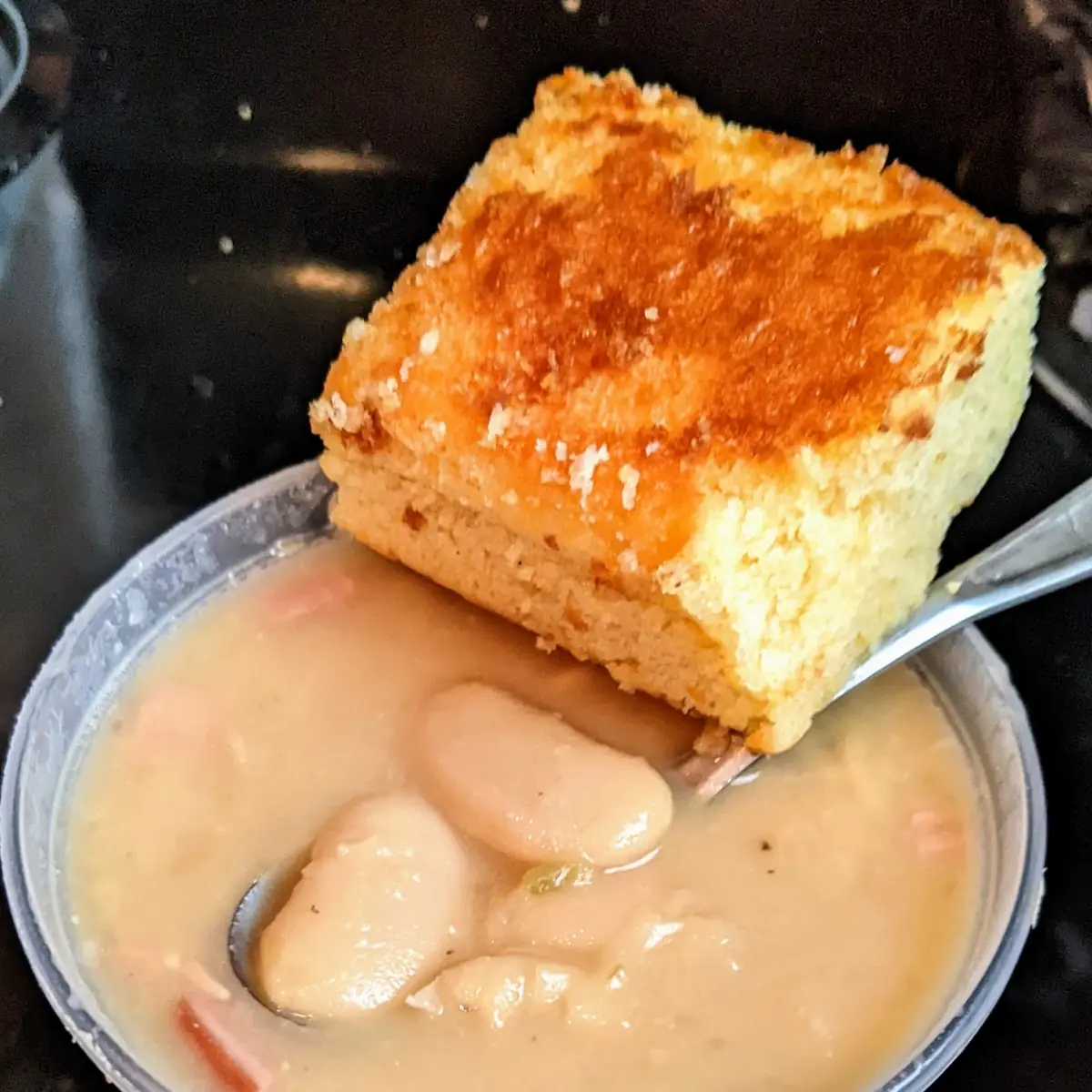 White Bean Soup and Cornbread
