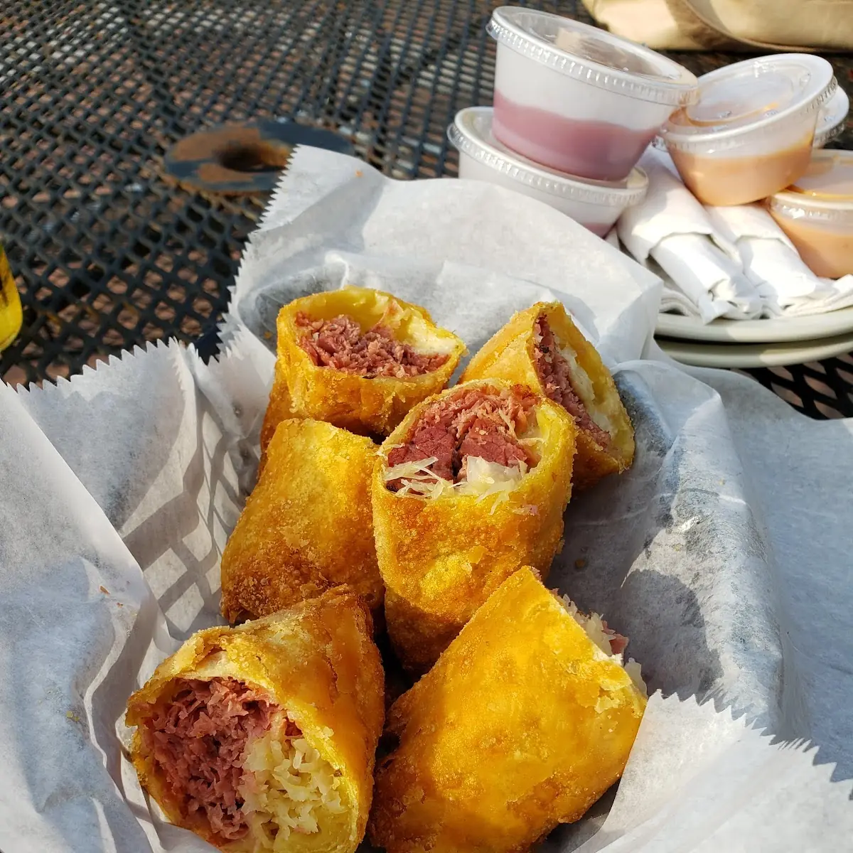 Reuben Egg Rolls
