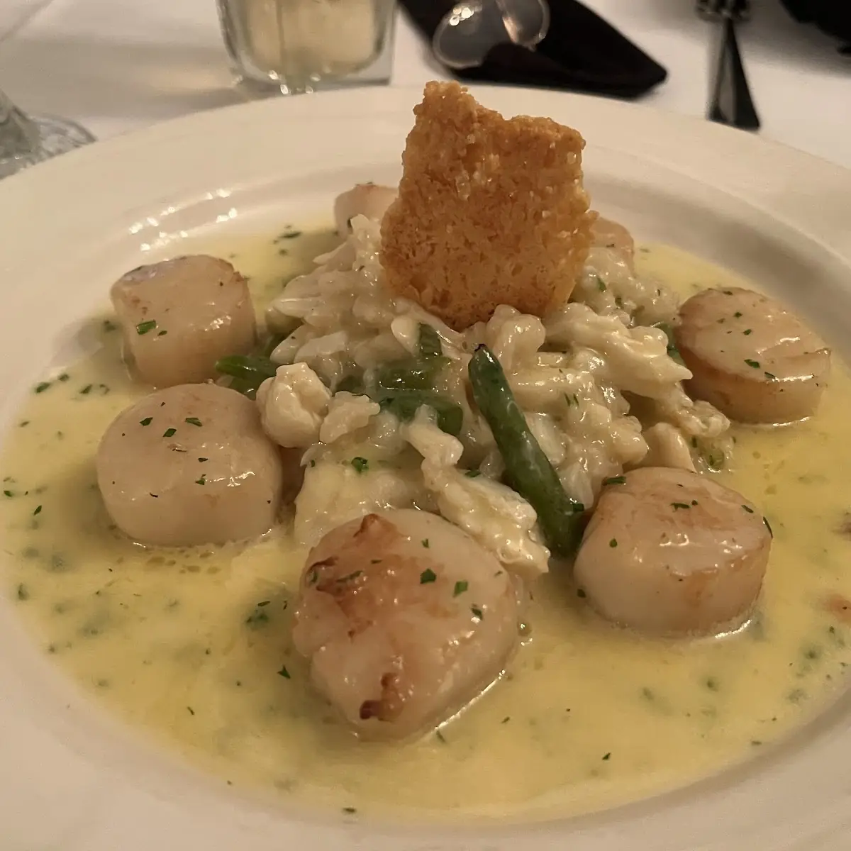 Seared Scallops with Crab Imperial