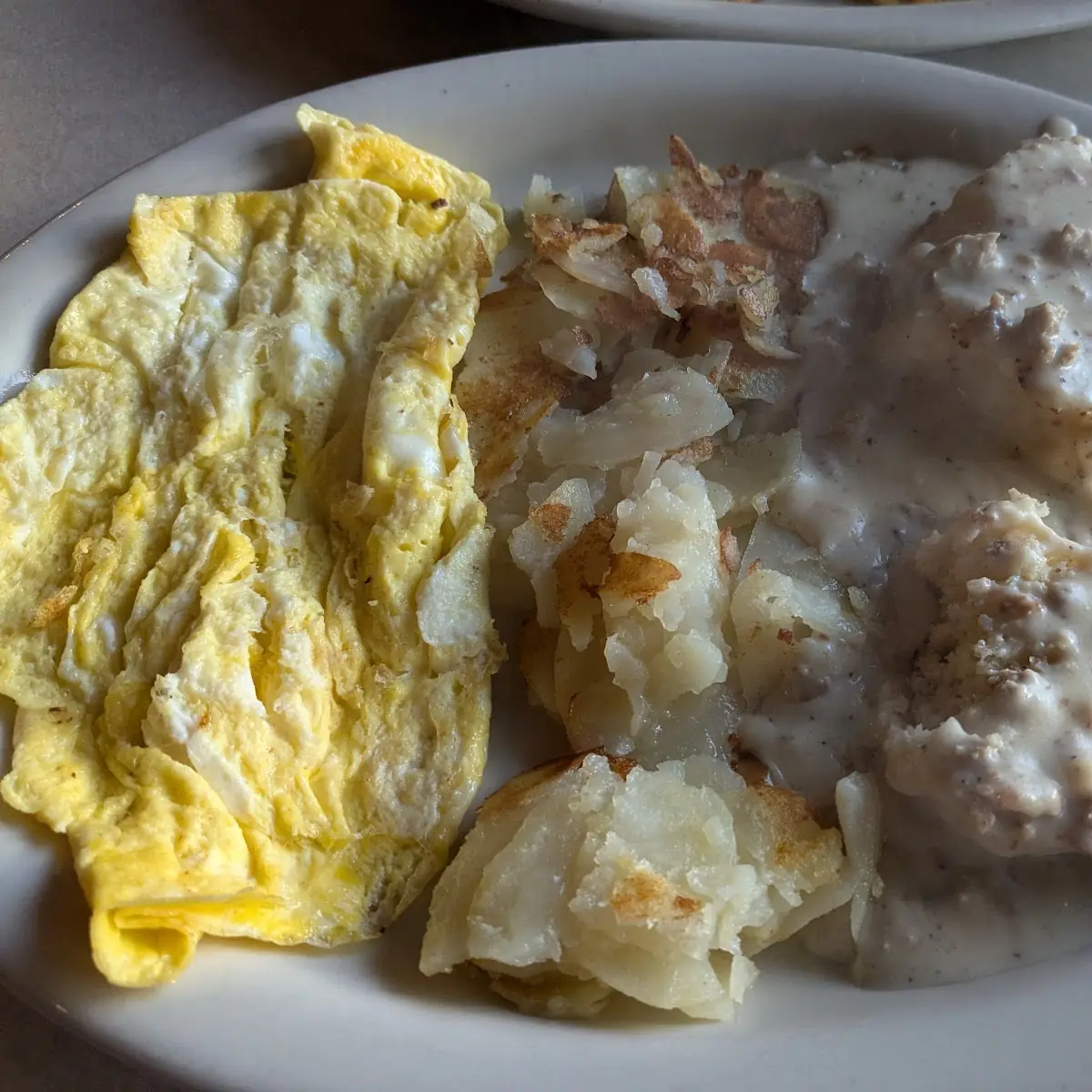 Two Eggs & One Biscuit and Gravy