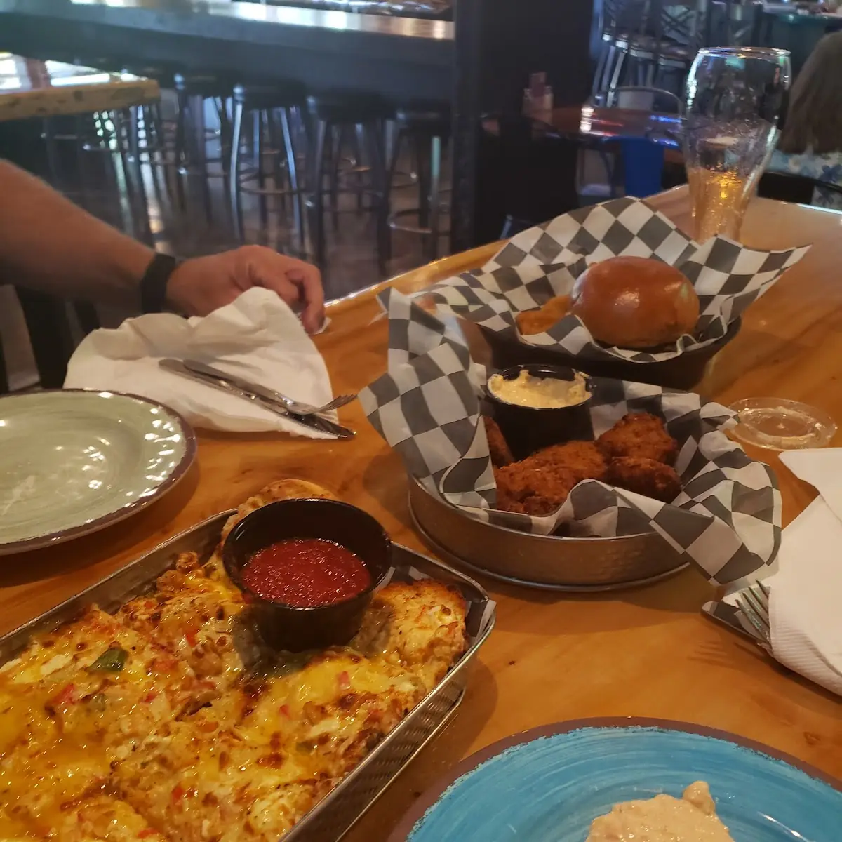 Seafood Garlic Bread
