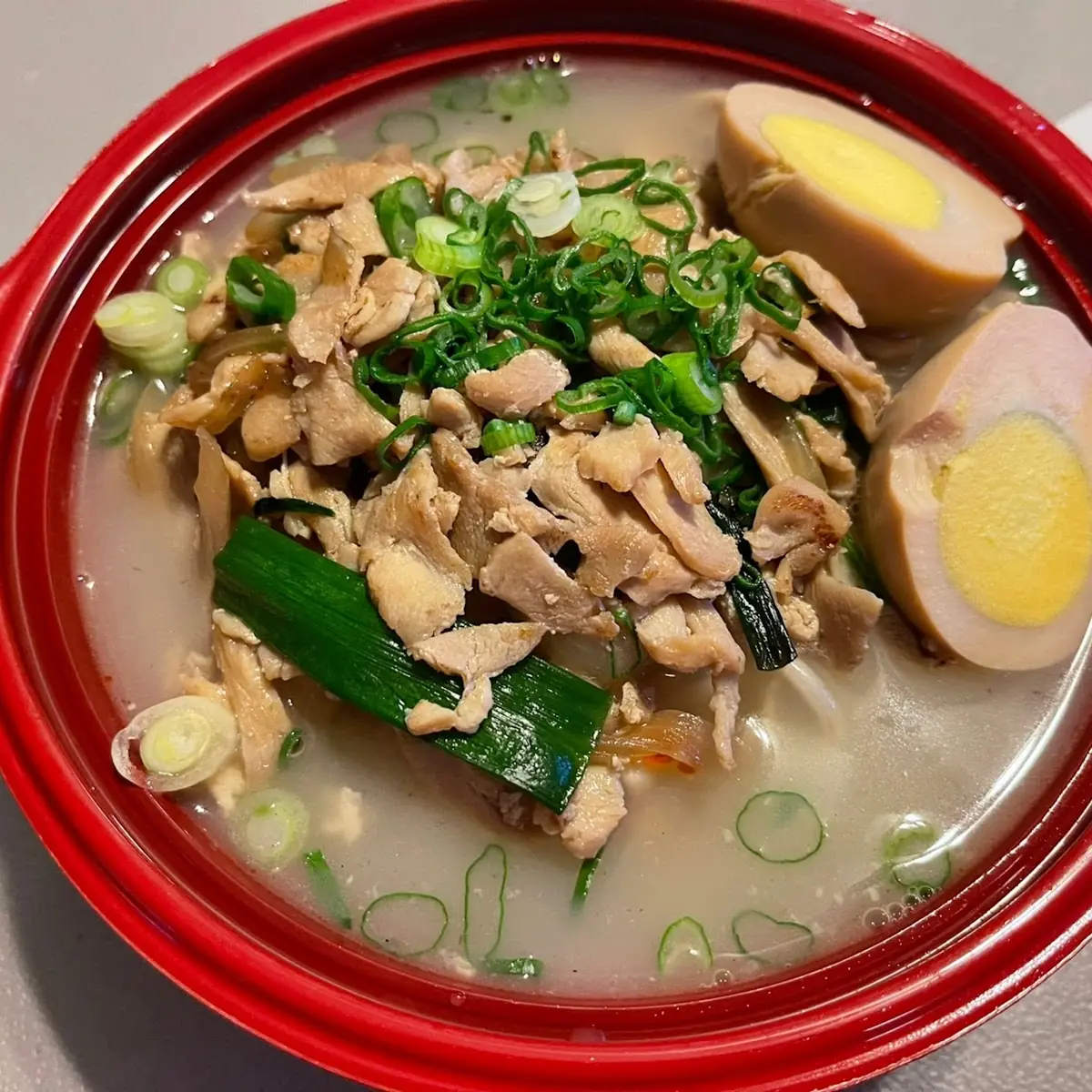 Chicken Ramen Added Egg