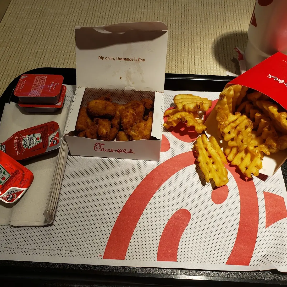 Chick-Fil-A Nuggets and Waffle Fries