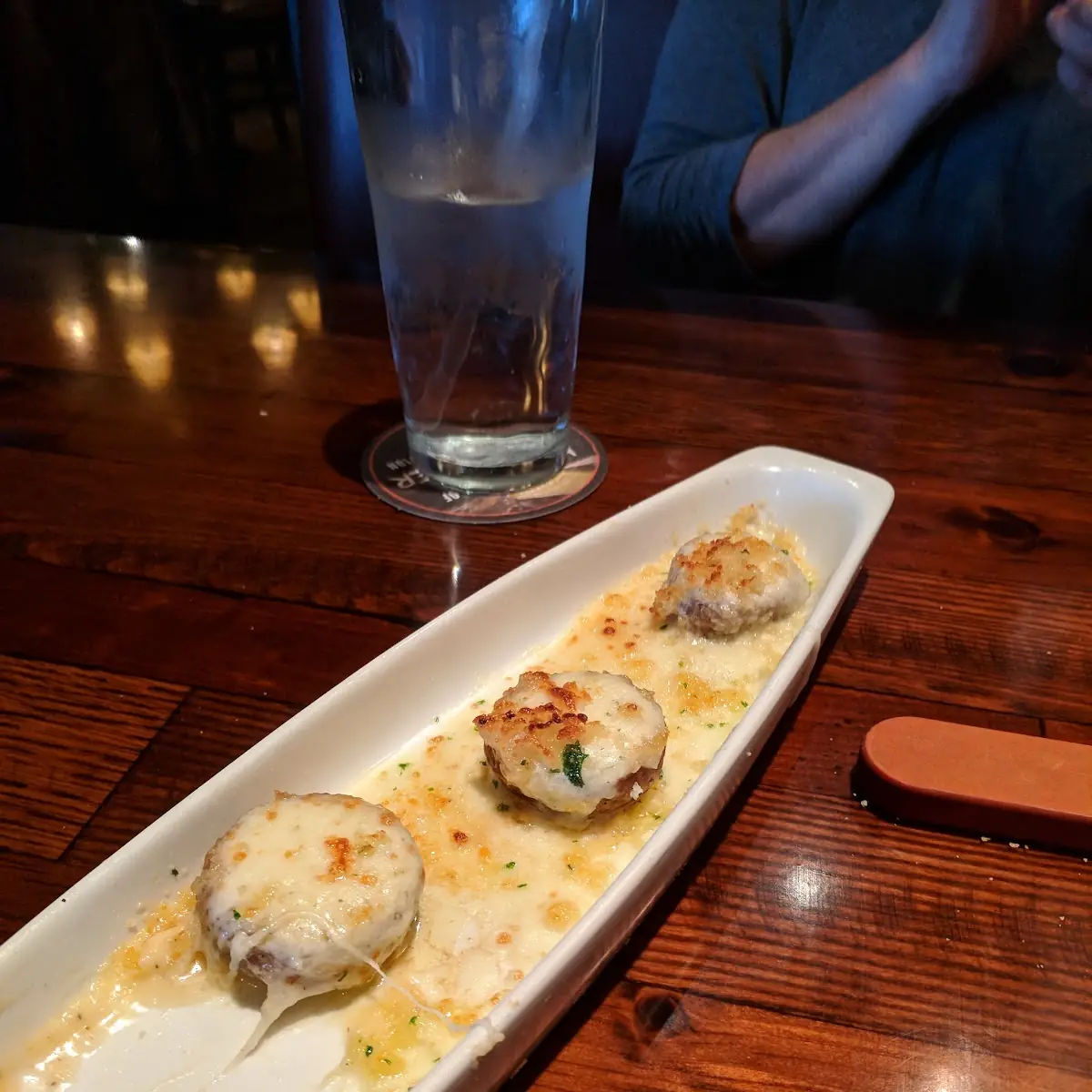 White Cheddar Stuffed Mushrooms
