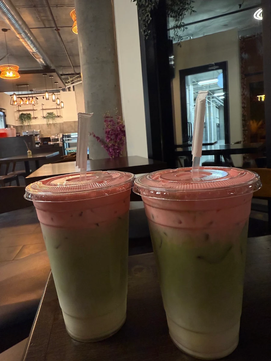 Iced Strawberry Matcha