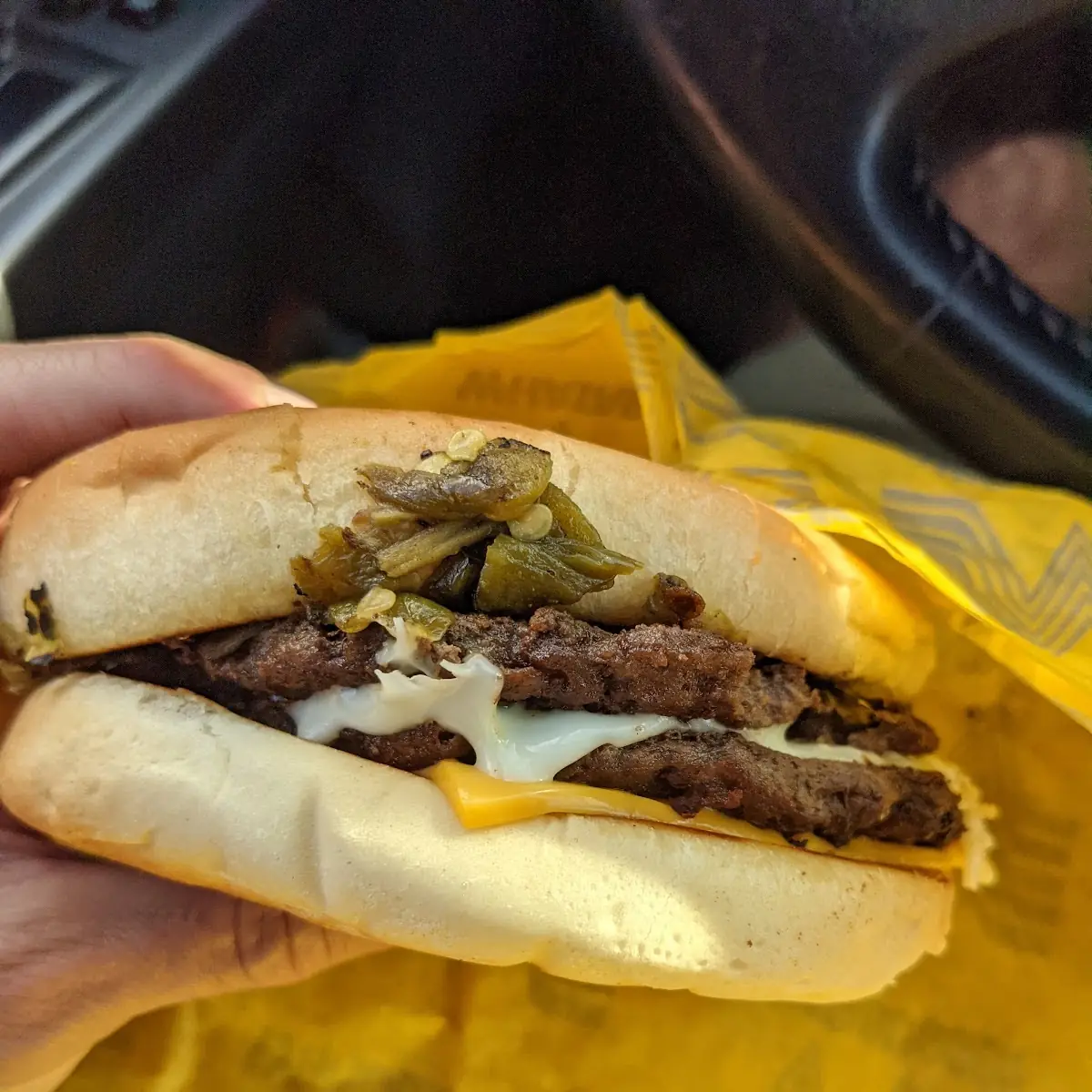 Green Chile Double Cheeseburger